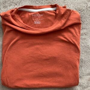 Isaac Mizrahi Men's Vibrant Rust Tee